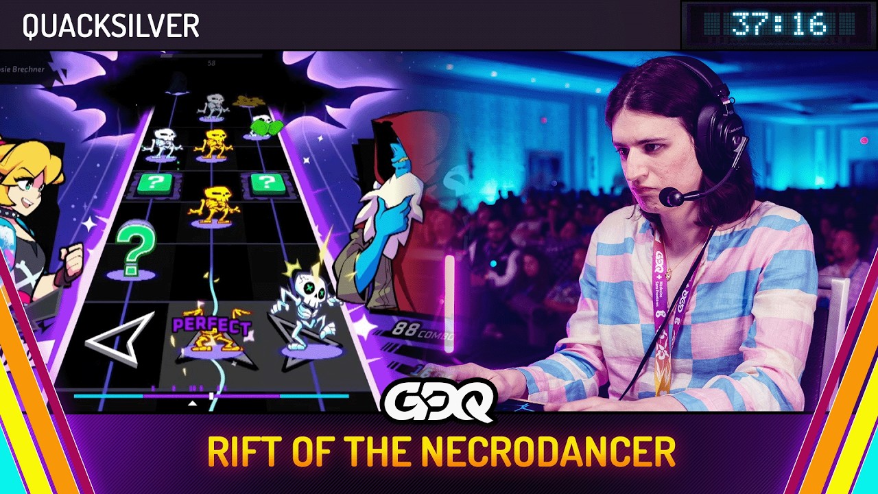 Rift of the NecroDancer by Quacksilver in 37:16 - Summer Games Done Quick 2026
