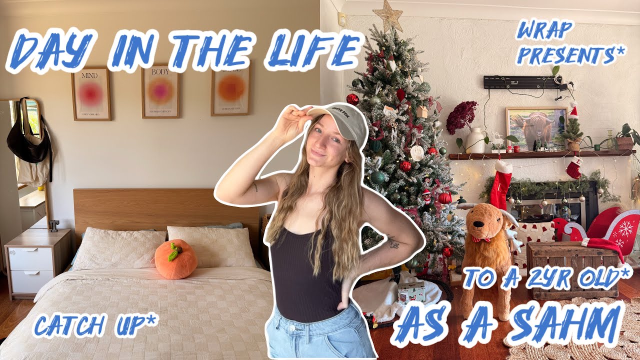 Day in the life as a SAHM✨ Catch Up | Wrap Presents🎄| Christmas Light Looking🌟 