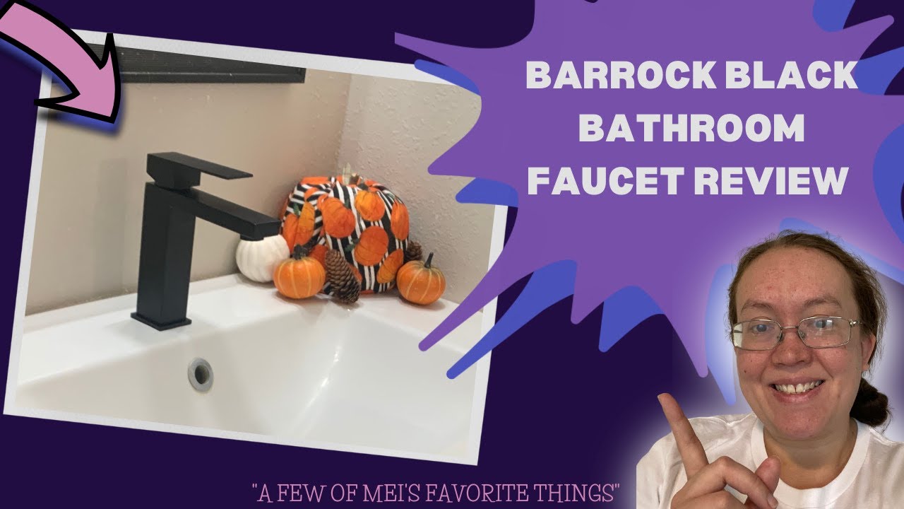 BARROCK Black Bathroom Sink Faucet