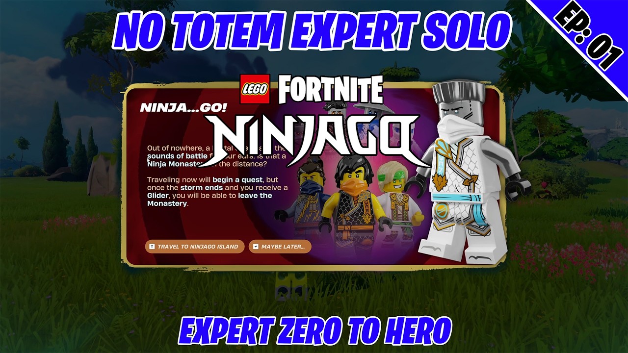 NO TOTEM! Solo Expert in Lego Fortnite NINJAGO | Episode 01