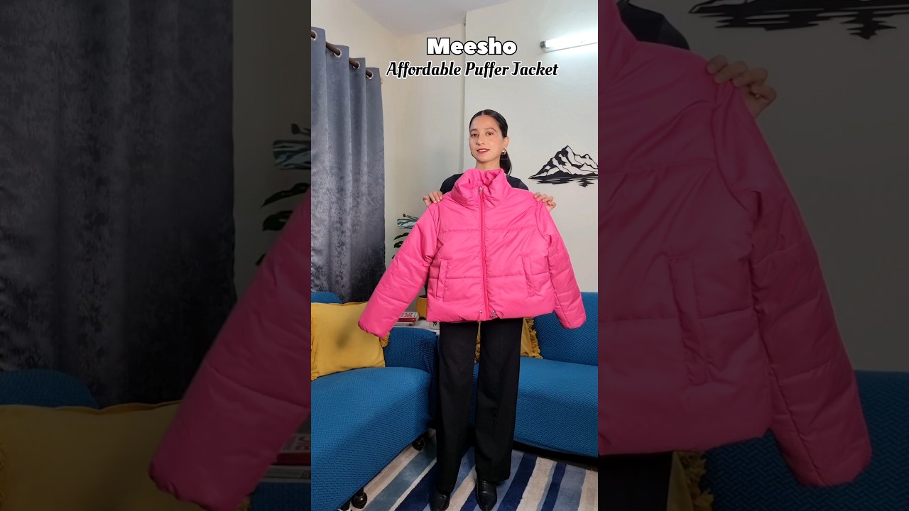Meesho Puffer jacket under budget 💰 | Affordable Outfits #fashion #winterclothes #outerwear