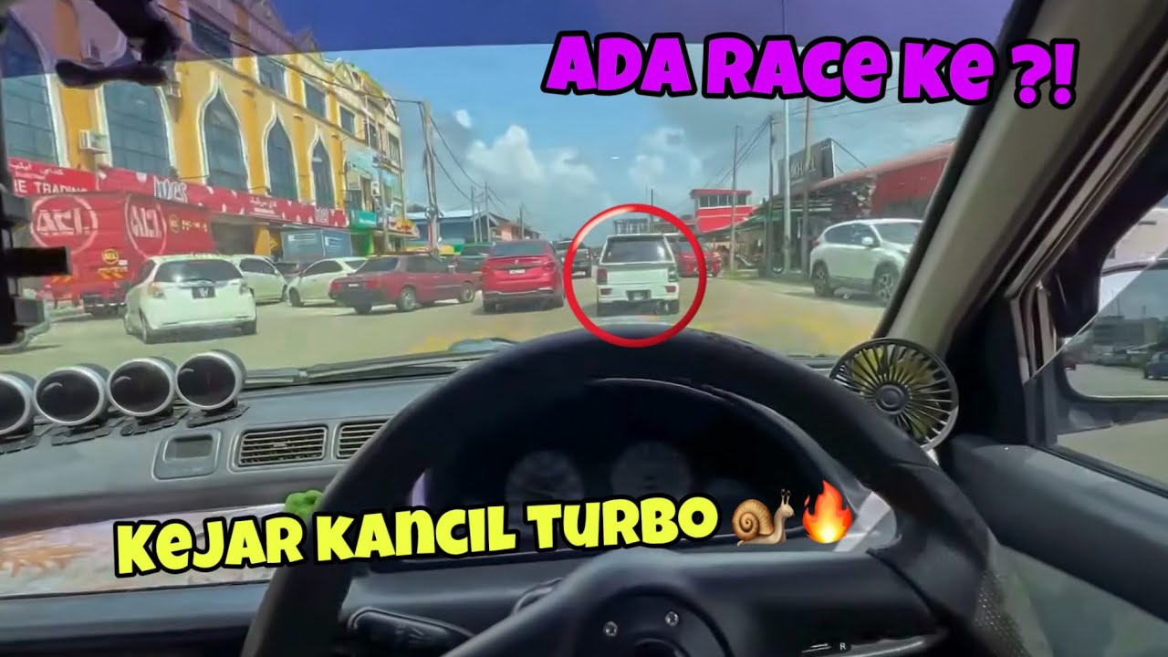 Panaskan Enjin Kancil Turbo Biru 🐌 | Kancil Putih Ajak Race🔥