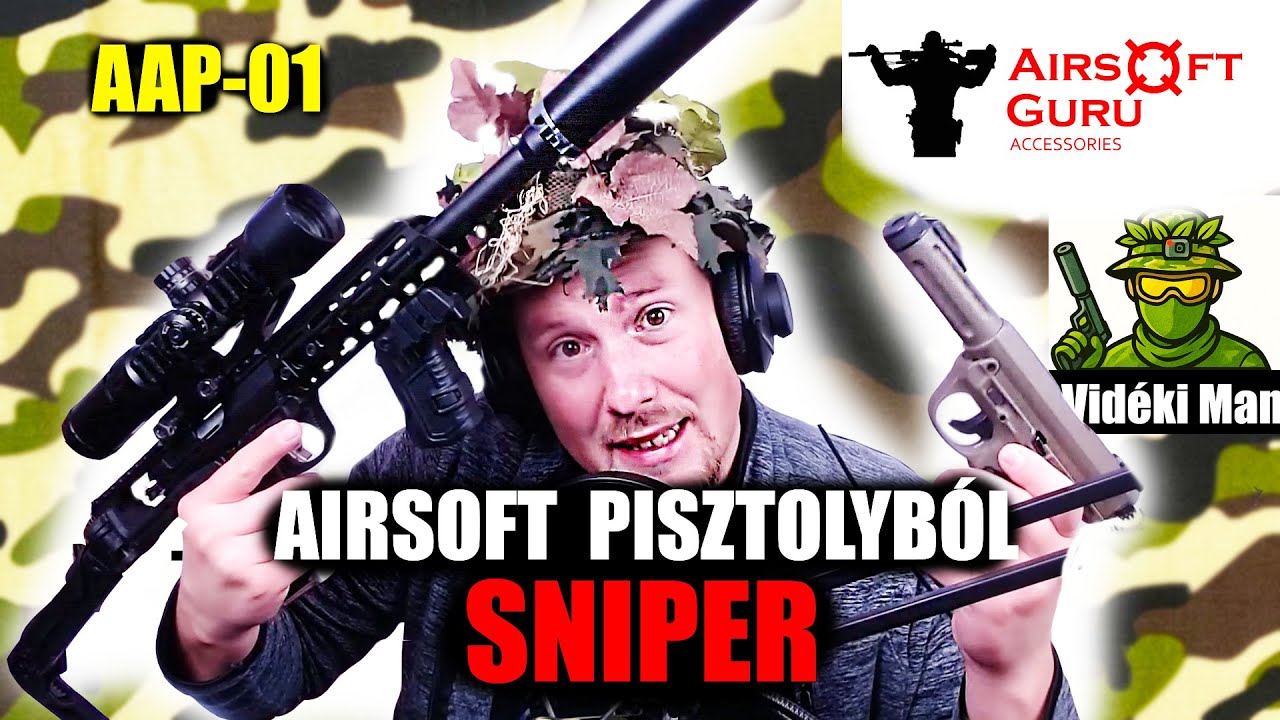 EBBŐL AZ AIRSOFT PISZTOLYBÓL TÉNYLEG BÁRMIT ÉPÍTHETSZ! - SMG, KARABÉLY, DMR (AAP01)