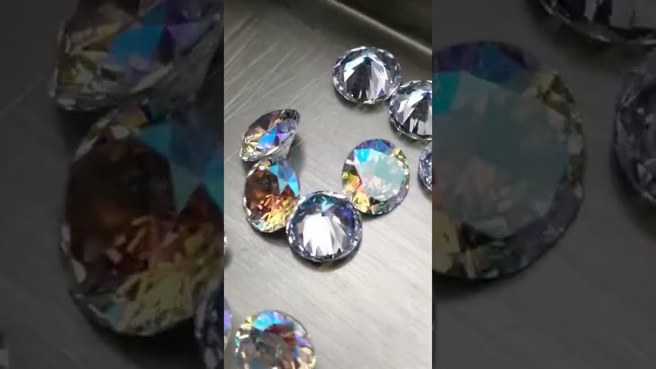 1 0~10mm AB Colors Cubic Zirconia Stone Round Cut Mix Color Loose CZ Stone Synthetic Gems For DIY Je