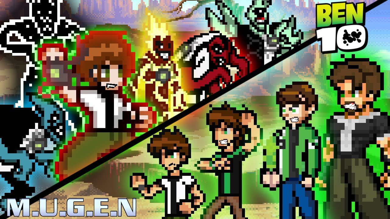 M.U.G.E.N - Ben 10 (Carnitrix) Vs Ben 10 (Classic, Ultimate Alien, Omniverse, 10K)
