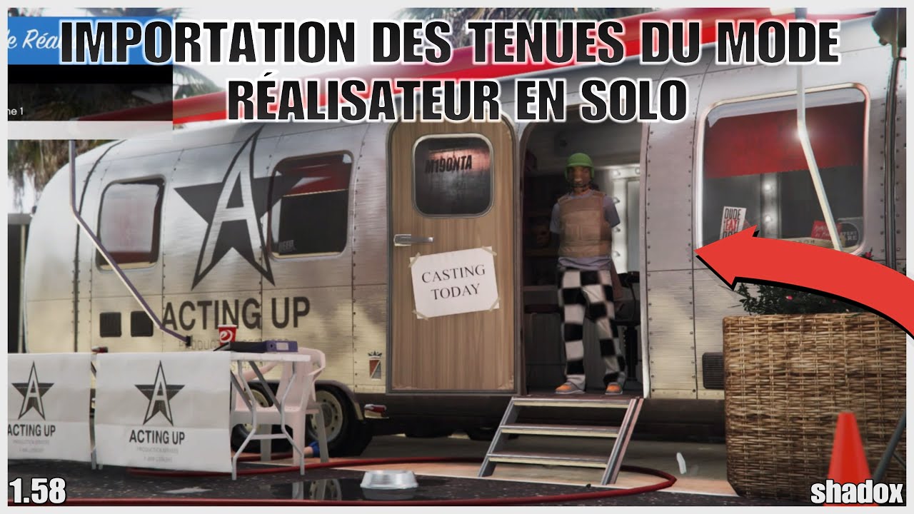 [PATCH] COMMENT IMPORTER LES TENUES DU MODE RÉALISATEUR EN SOLO SUR GTA ONLINE EN 1.58