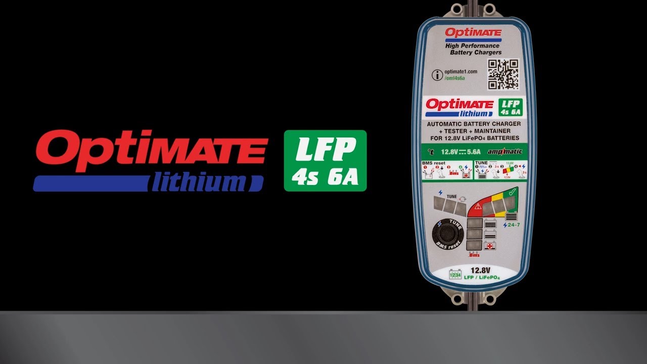 Fast charger for Li-ion battery | OptiMate Lithium 4s 6A