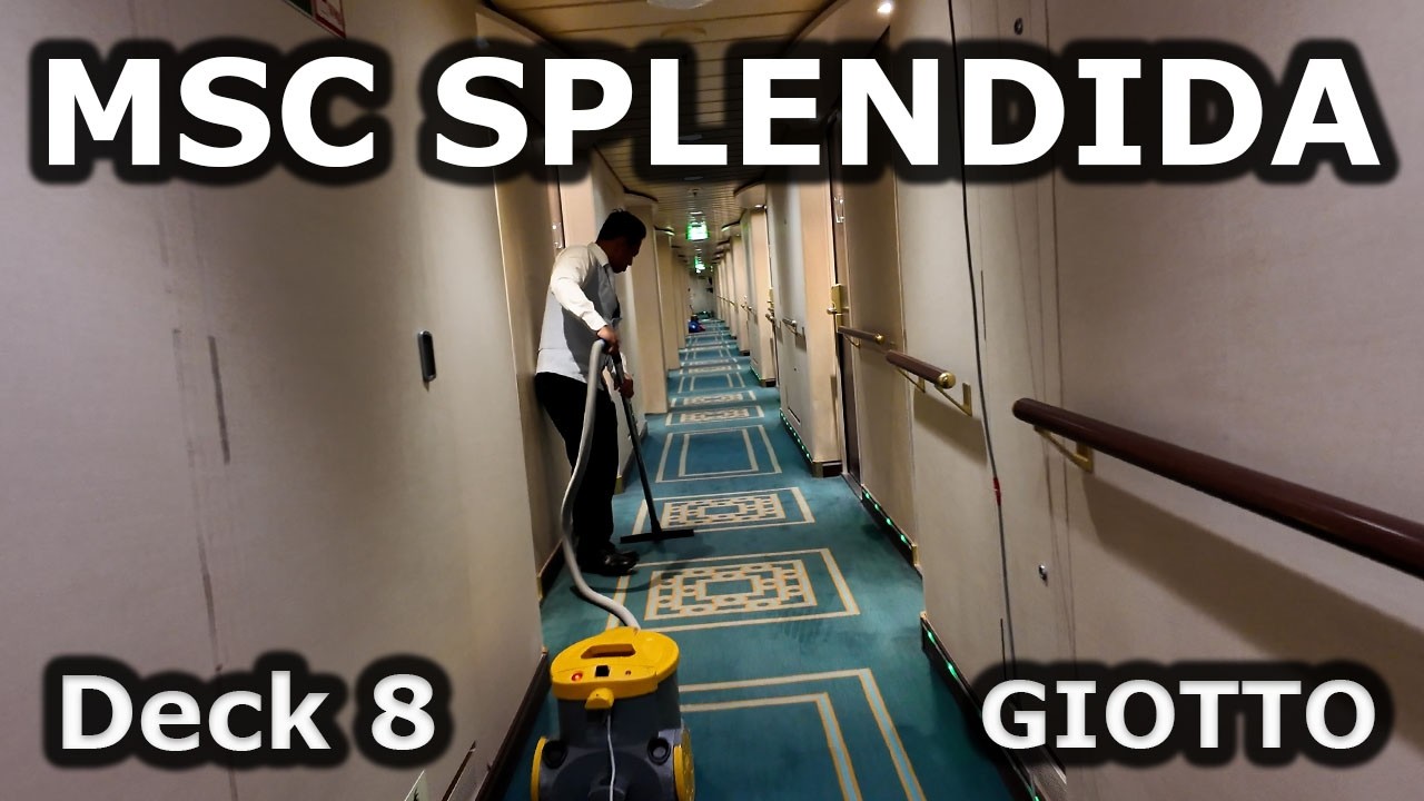 MSC SPLENDIDA | Deck 8 GIOTTO – Cabin Deck Tour 4K Walkthrough