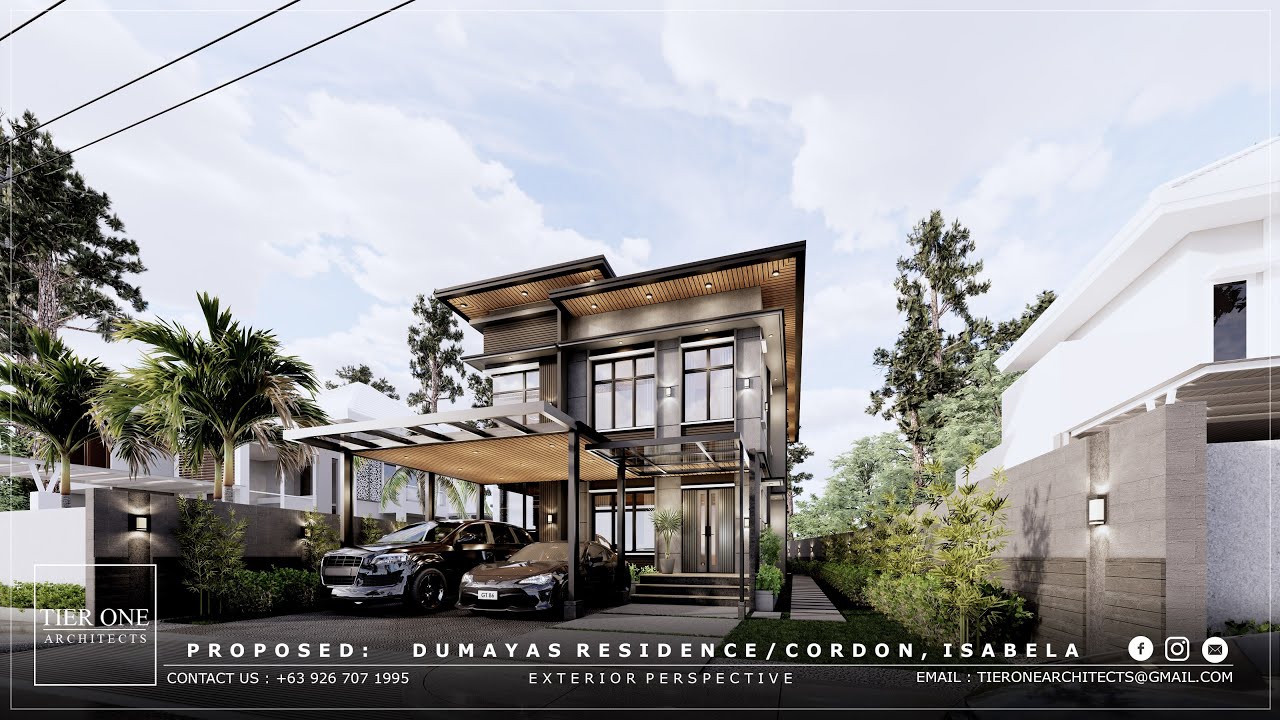Dumayas Residence - 200 SQM House - 440 SQM Lot - Tier One Architects
