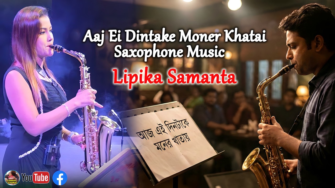 Aaj Ei Dintake Moner Khatai - Саксофонная музыка - Кавер - Липика Саманта - Самратсасмал