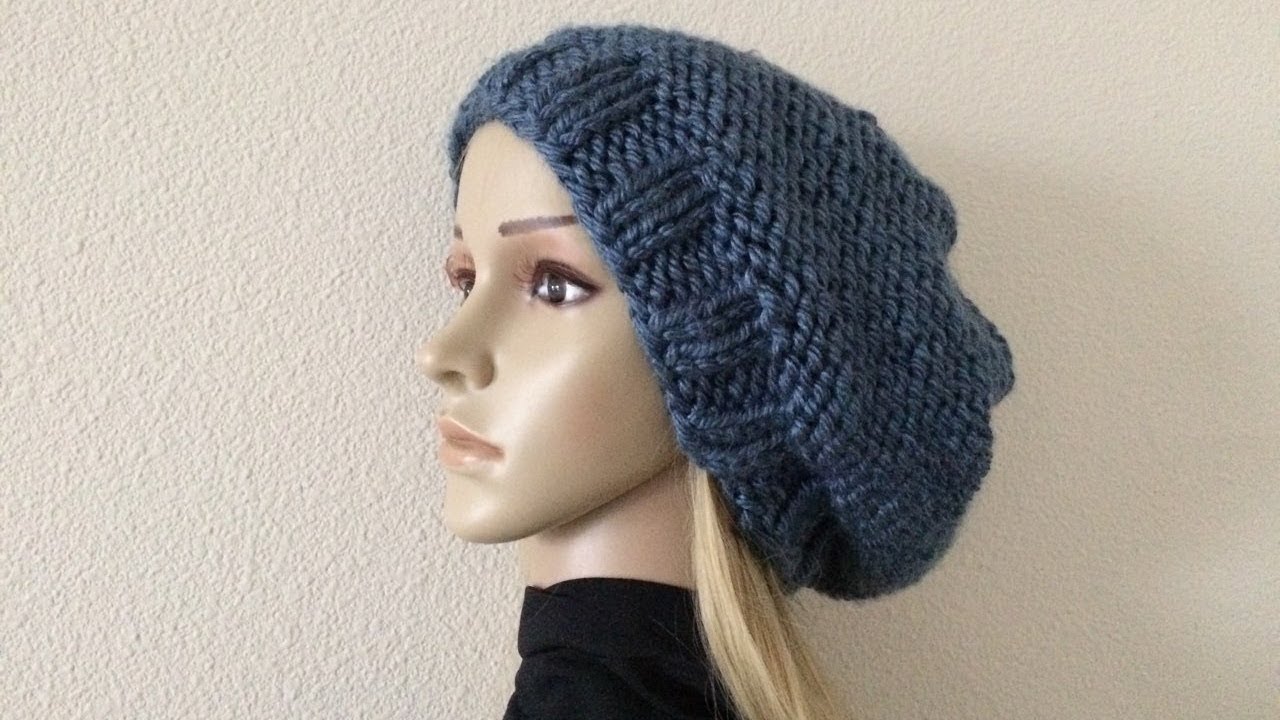 How To Knit A Unisex Hat, Lilu's Handmade Corner Video # 231