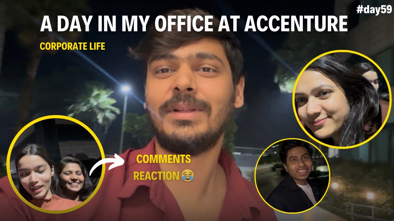 Accenture Night Shift Office Vlog | Hiring Update + Subscribers ke Comments pe Funny Reaction 😂