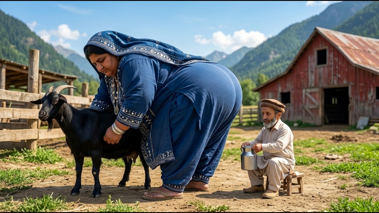 Mountain Village Life in Pakistan | Goat Cheese Making, Flatbread & Family Farming