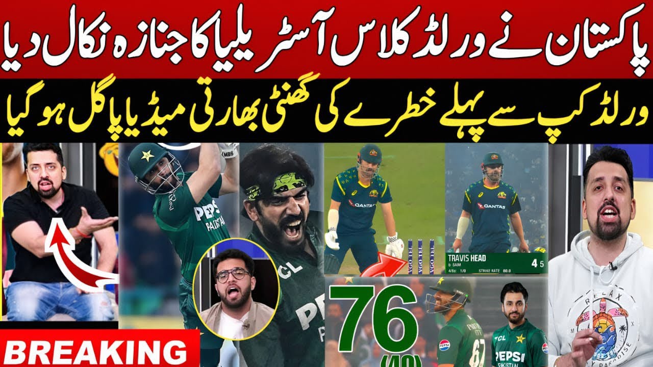 Indian Media Shocked Pak Destroye Australia in 2nd T20 | Salman Agha Make History | Pak vs Aus Live|