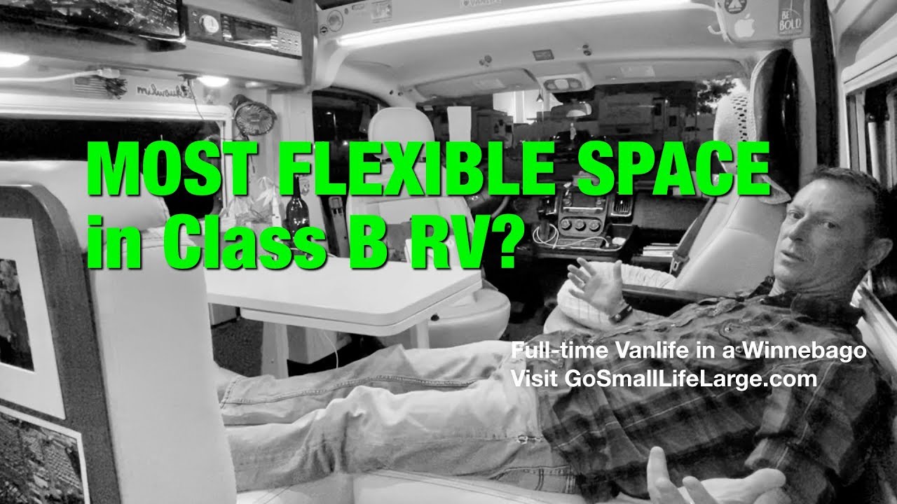 MOST FLEXIBLE SPACE in a Class B RV?  |  Full-time Vanlife in a Winnebago