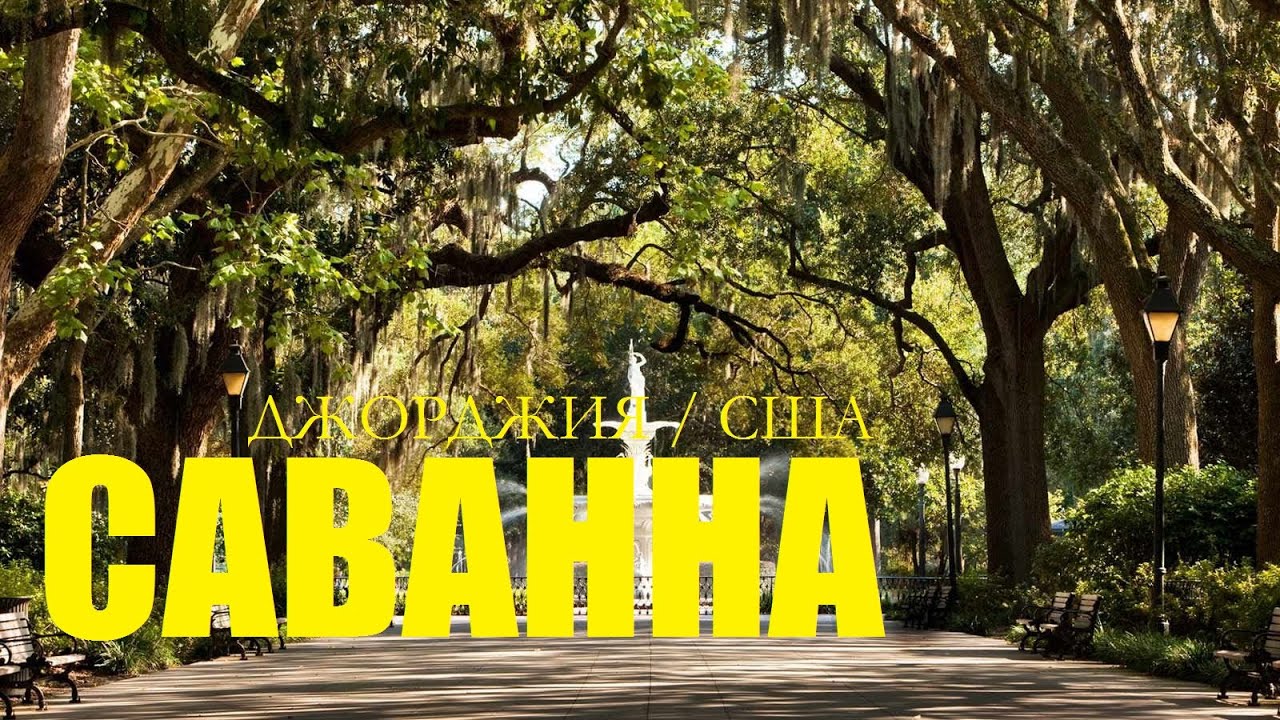Саванна, Джорджия. Южный город Америки. Savannah Georgia USA  / 