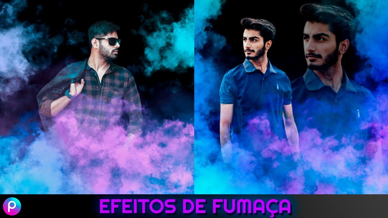 Pack Efeitos de Fumaça - Como colocar efeito de fumaça na foto, flyer, imagens, banner - PicsArt app