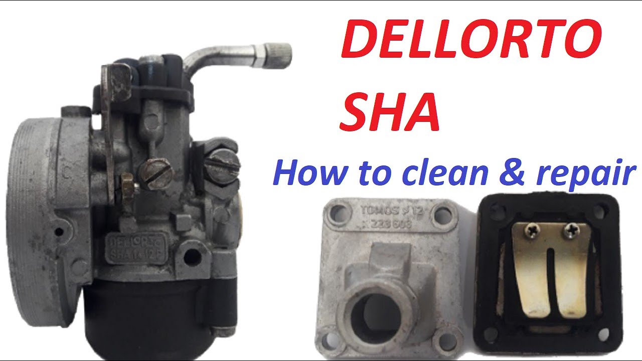 DELLORTO SHA CARBURETOR , HOW TO CLEAN AND REPAIR IT. For most 50cc mopeds.