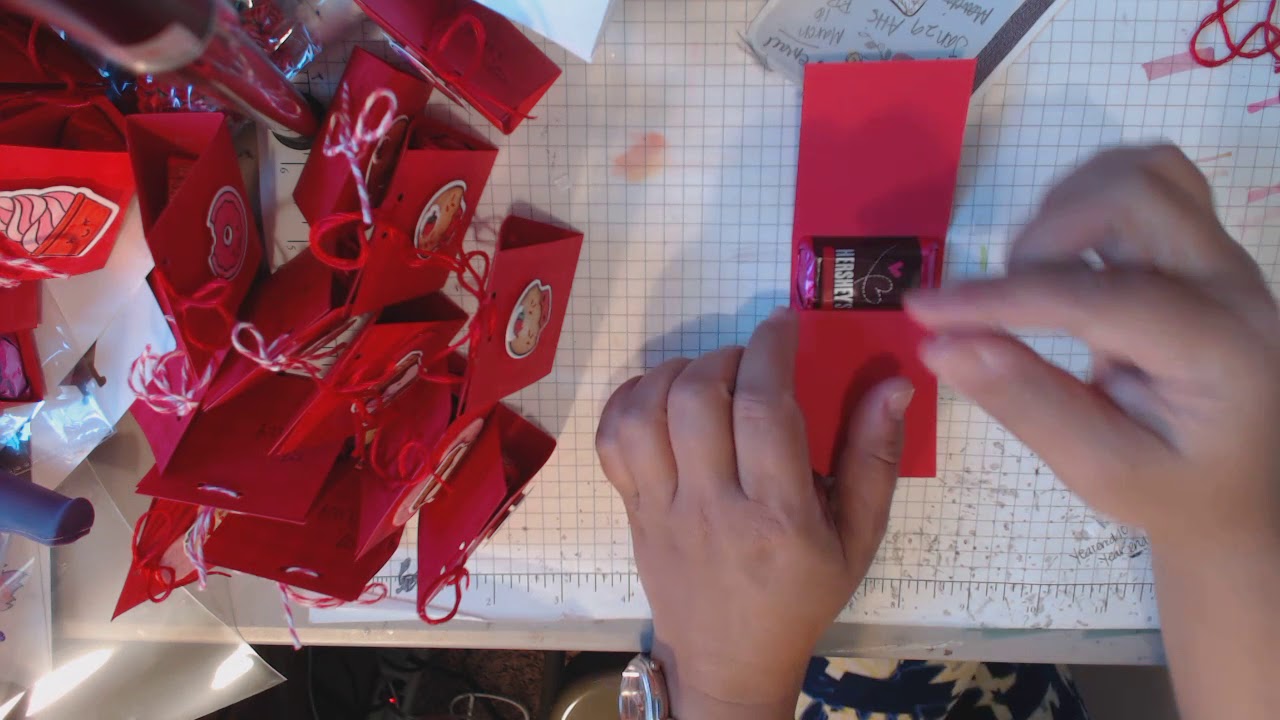 Valentine Classroom Treat Tutorial & review of Tim Holtz Stamp Platform