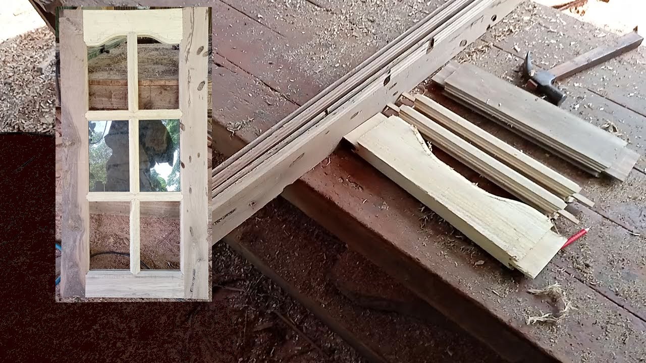 หน้าต่างไม้ปีกนกกระจกHow to Make a Window