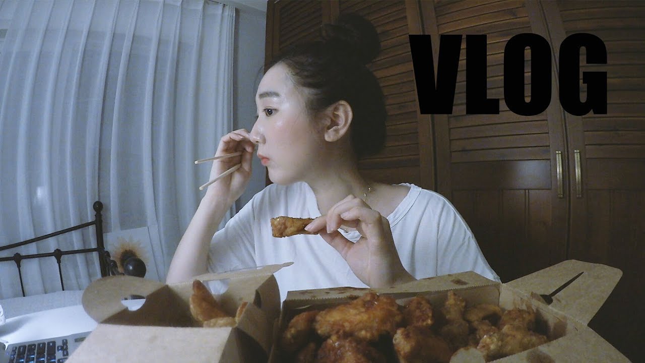 VLOGㅣ직장인의 일상 브이로그 (ft. 요거트, 신전떡볶이, 교촌치킨, 김밥)ㅣniji