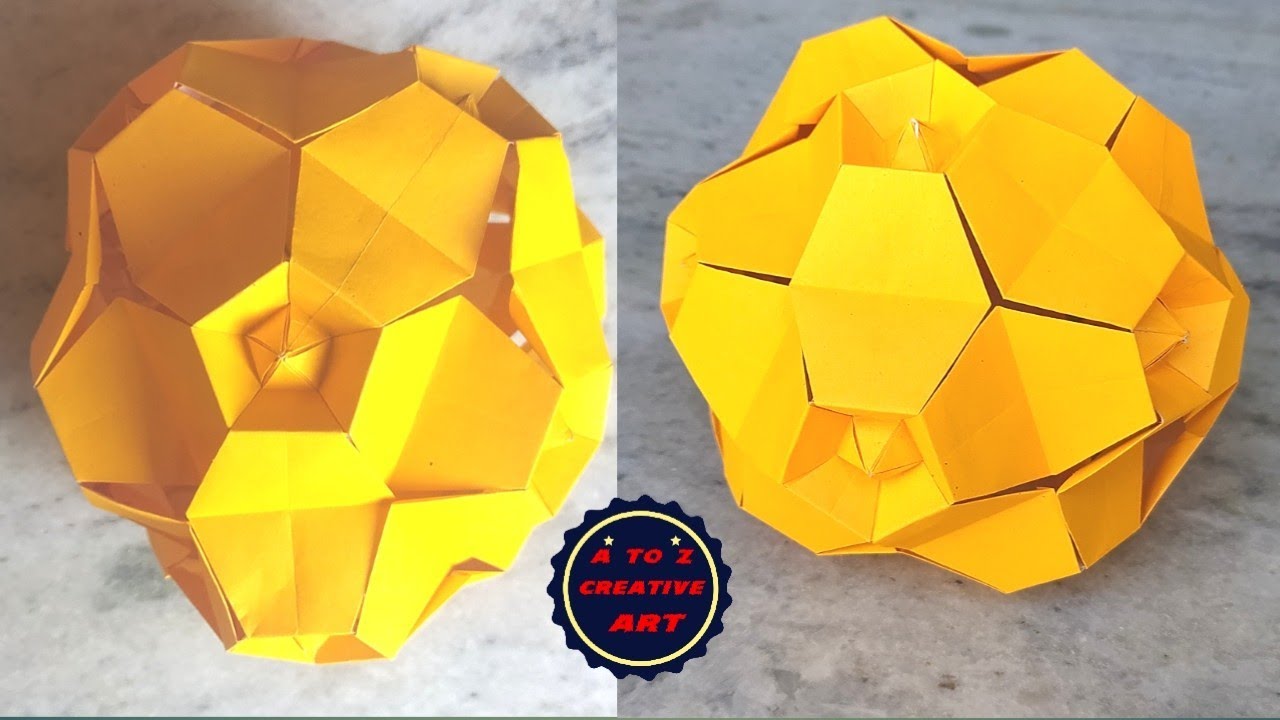 DIY Kusudama Ball || Origami Kusudama Flower Ball ||  How To Make Kusudama Flower Ball