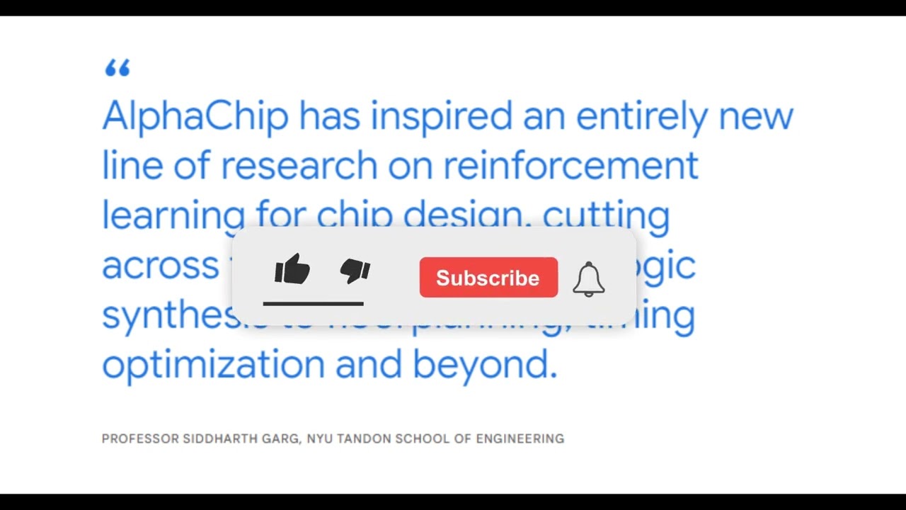NEW TECHNOLOGY: Google AlphaChip
