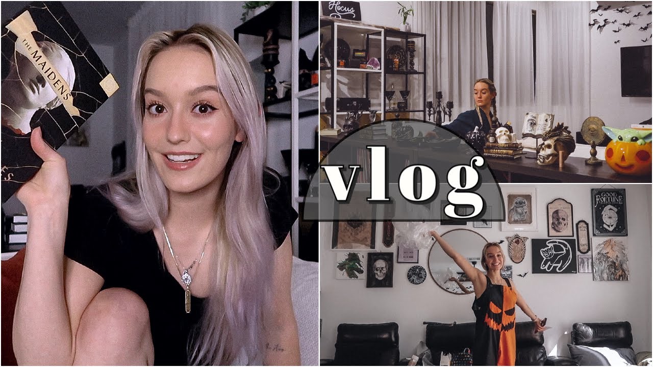 self care with spooky vibes | vlog