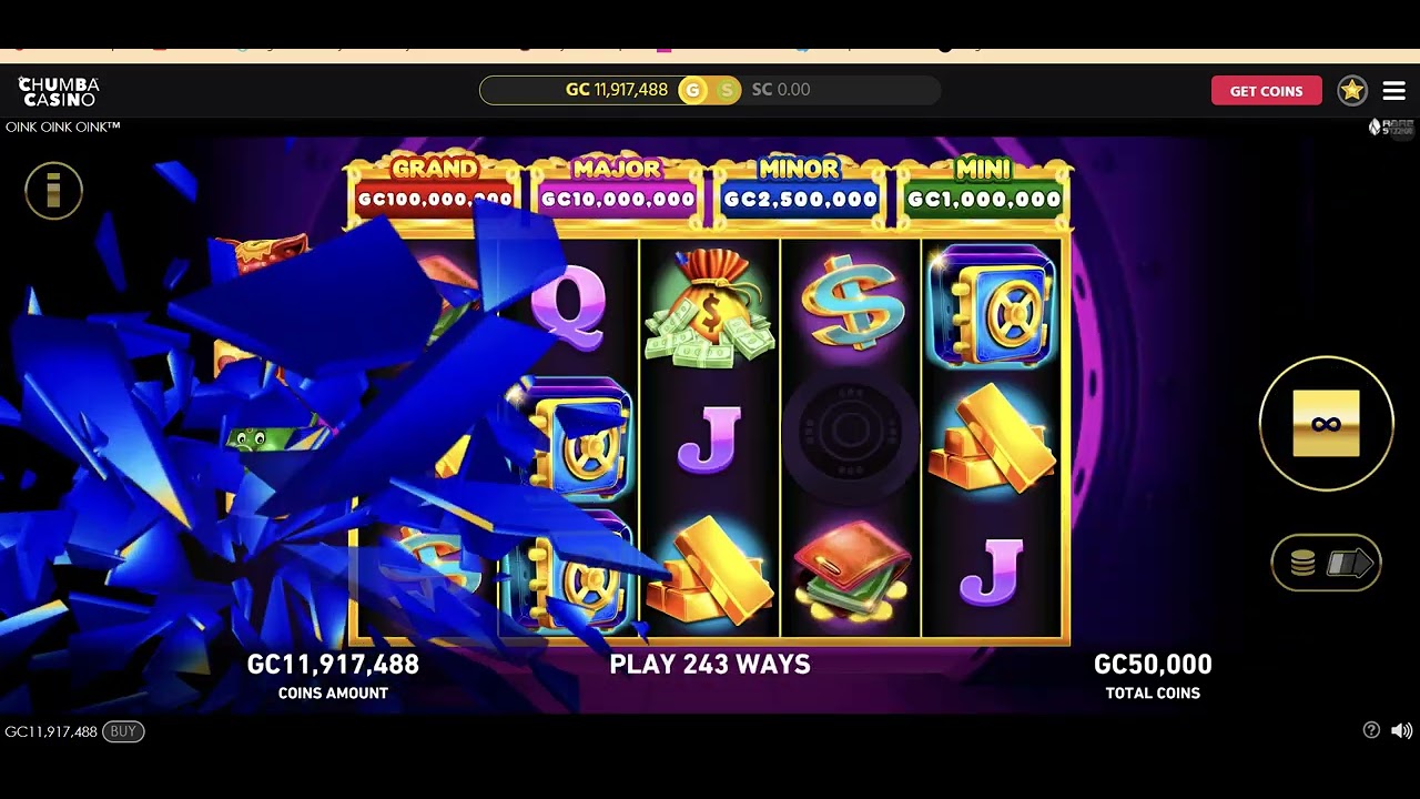 Chumba Casino Slot Gameplay Highlights! NO TALKING -Piggy Bank Oink Game - Bonus features - Ambient