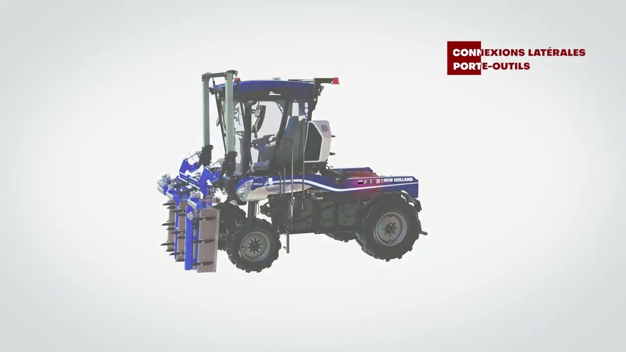 3D animation IntelliFlow™ system New Holland TE6 Straddle tractors