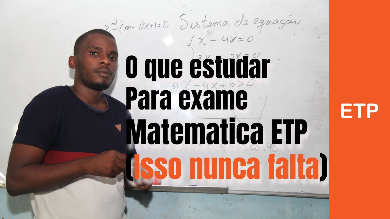 O que estudar para ETP -Matematica