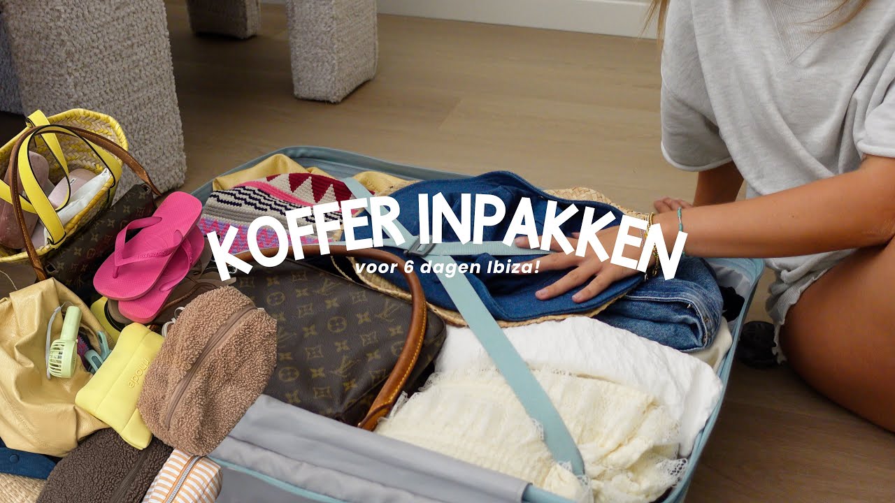 Pack with me! 👙 Koffer inpakken voor Ibiza ☀️ Fleur Nijbacker