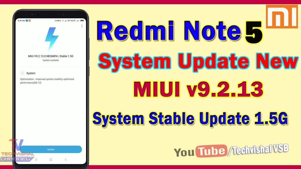Redmi Note 5 New System Stable Update MIUI V9.2.13.0 | Redmi Note 5 MIUI V9.2.13.0 NEGMIFA Update