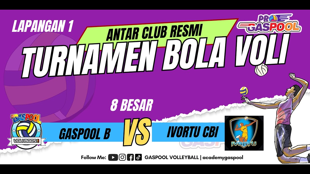 LIVE PRO GASPOOL 2025 | TURNAMEN BOLA VOLI ANTAR CLUB KU 2010 CIAMIS [ GASPOOL B VS IVORTU CBI]