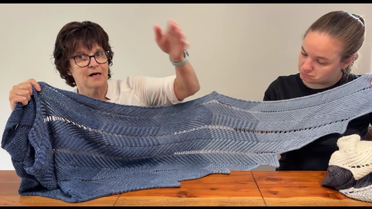 LIVE du Live du 13 septembre 2025 -  châle CHEVROLLELOGRAM de Stephen West @Malainemaison