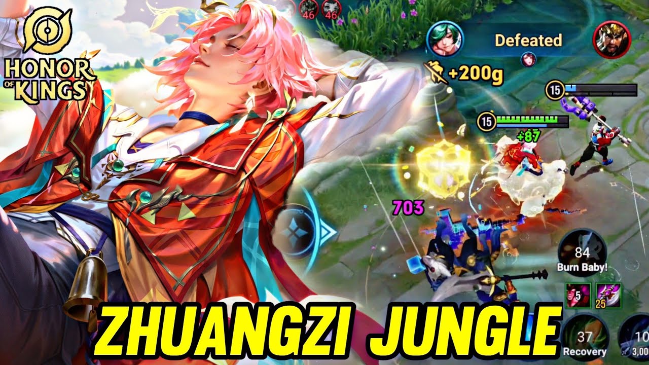 HOK : ZHUANGZI GAMEPLAY | IN JUNGLE - HONOR OF KINGS