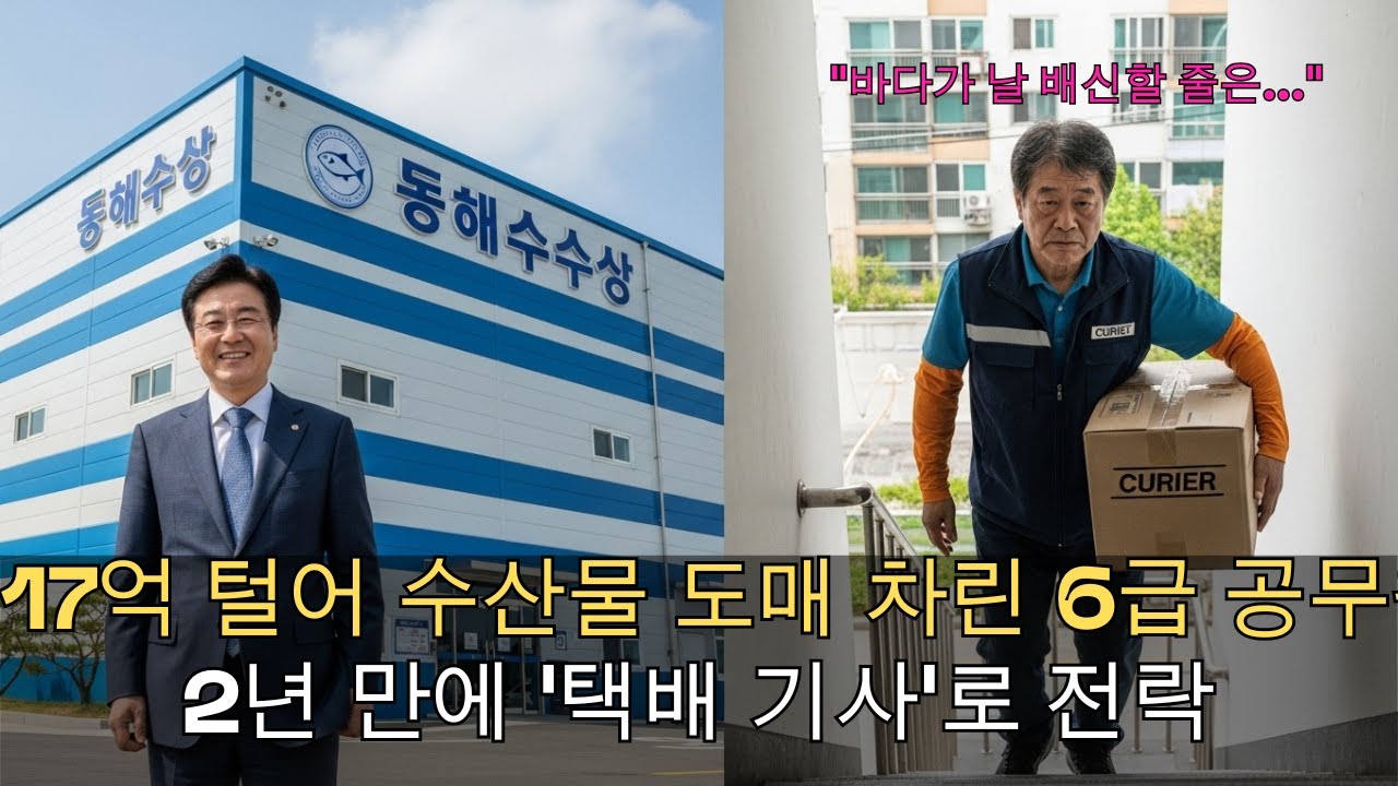 17억 털어 수산물 도매 차린 6급 공무원, 2년 반 만에 모든 걸 잃고 62세 택배 기사로 전락했습니다