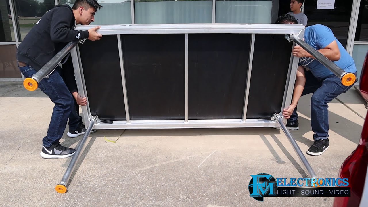 3 x 6 ft Scenario de Aluminio de alta resistencia.