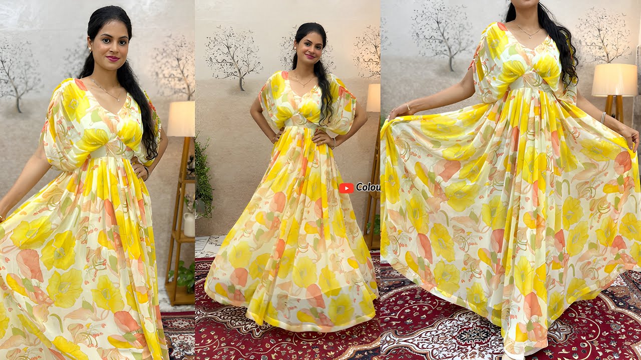 Dress From Saree/Designer Dress Cutting And Stitching/ Indowestern dress Design