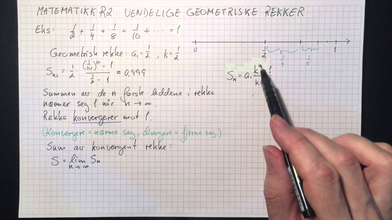 Matematikk R2: Uendelige geometriske rekker