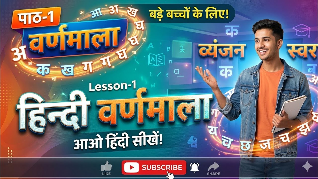 L 1 हिन्दी वर्णमाला: संपूर्ण ज्ञान (Hindi Varnamala Masterclass)