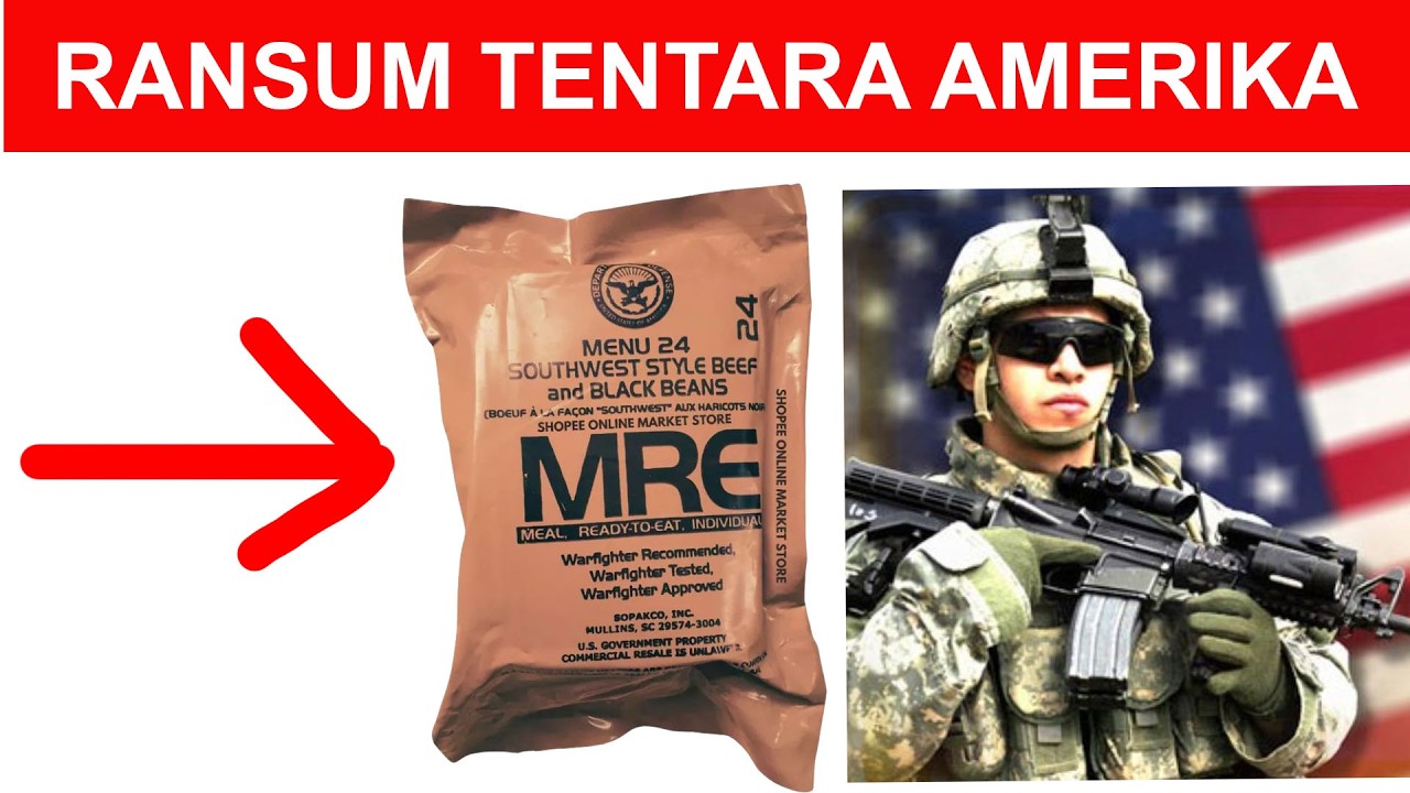 NYOBAIN RANSUM TENTARA AMERIKA