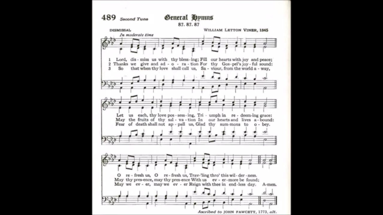 Lord, Dismiss Us with Thy Blessing (Dismissal)