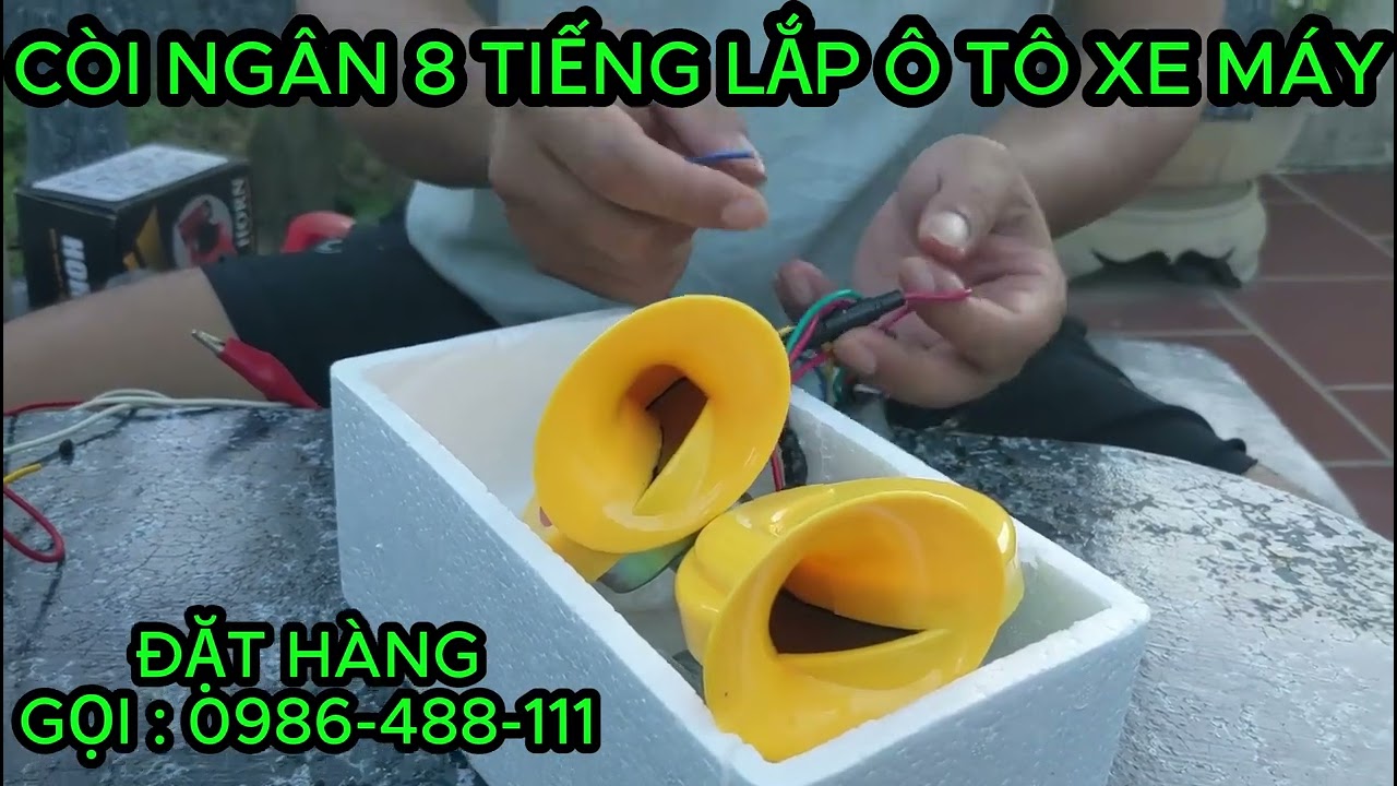 Siêu Phẩm Còi Ngân 8 Tiếng – Bền Bỉ, Âm Thanh Mạnh Mẽ Cho Mọi Loại Xe