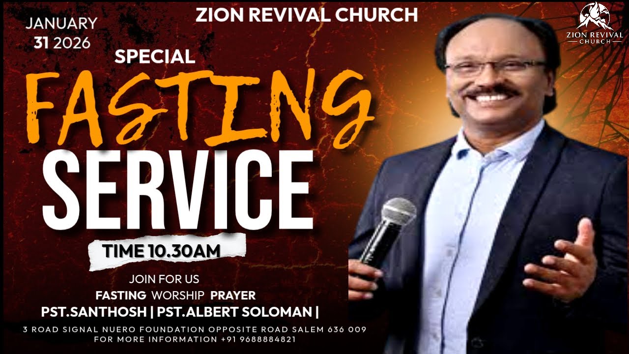 🔴 LIVE | SPECIAL FASTING PRAYER | EVA.ALBERT SOLOMON | REV.N.SANTHOSH | ZION REVIVAL CHURCH SALEM