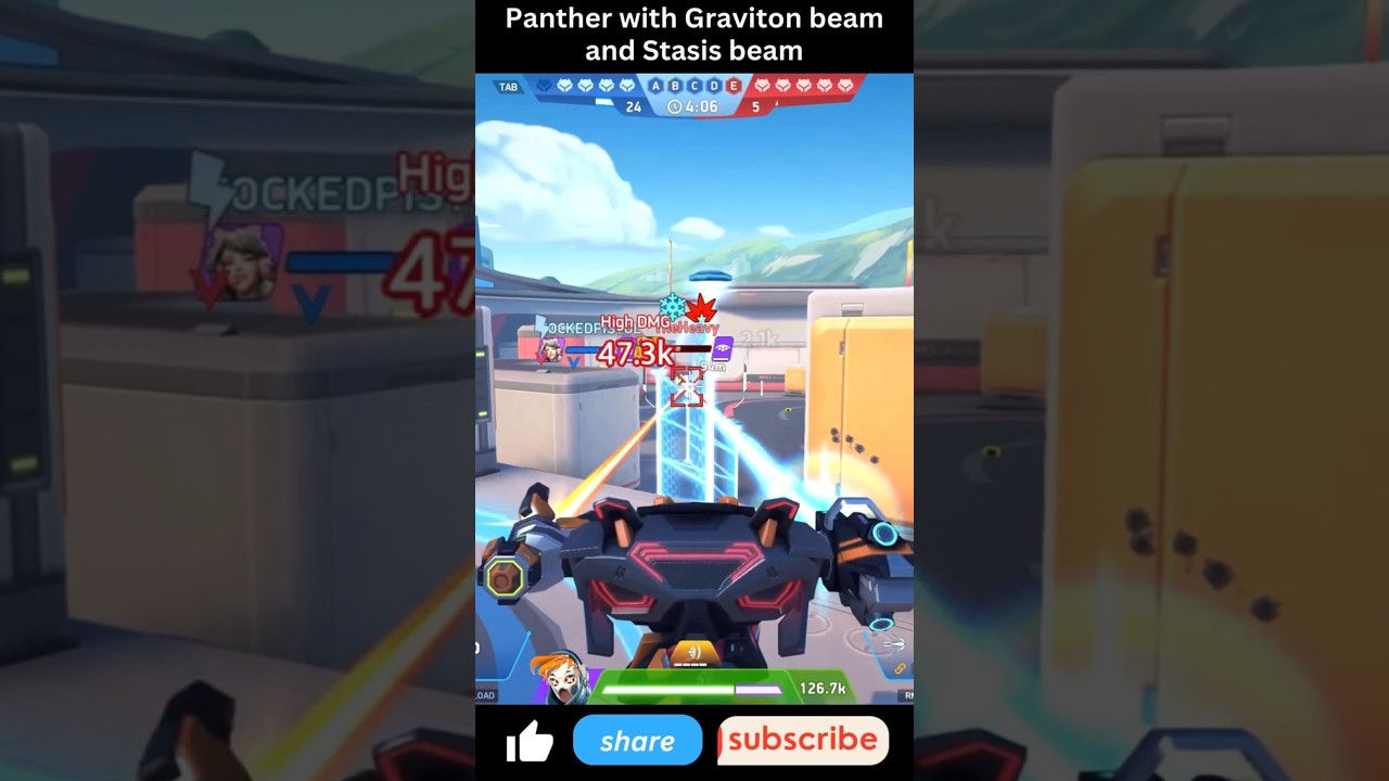 Panther with Graviton 10 and Stasis beam 16