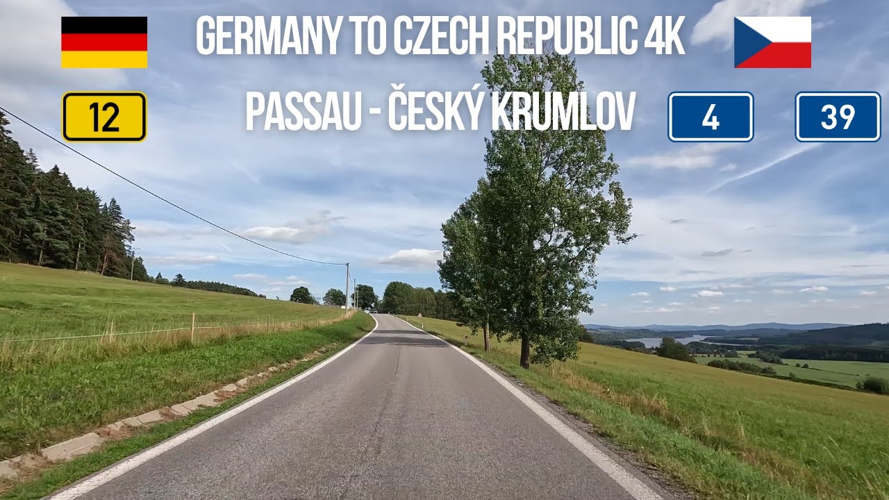 Driving Germany to Czech Republic Passau to Český Krumlov