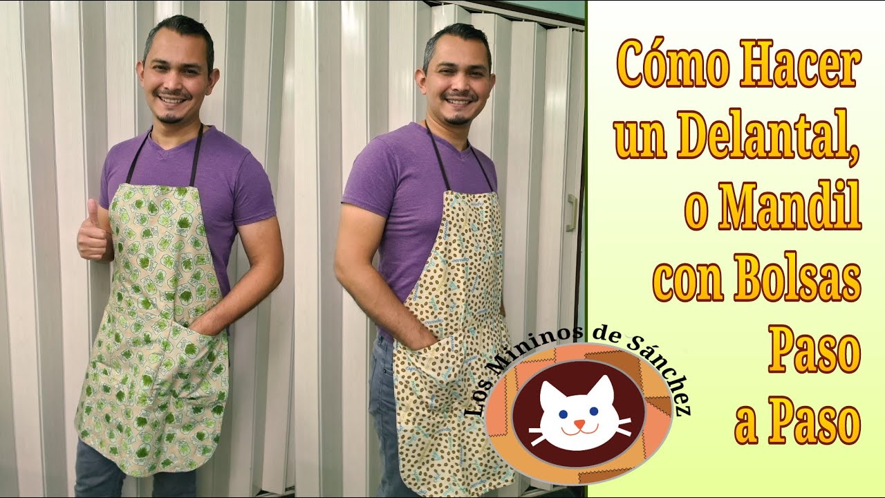 Cosiendo un Delantal o Mandil Reversible (paso a paso)