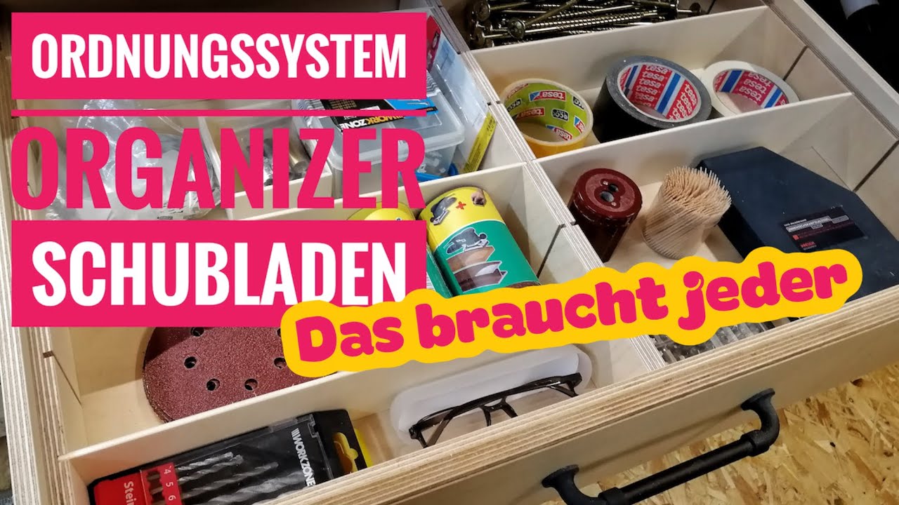 Schubladenteiler - Endlich ein Ordnungssystem in der Werkstatt