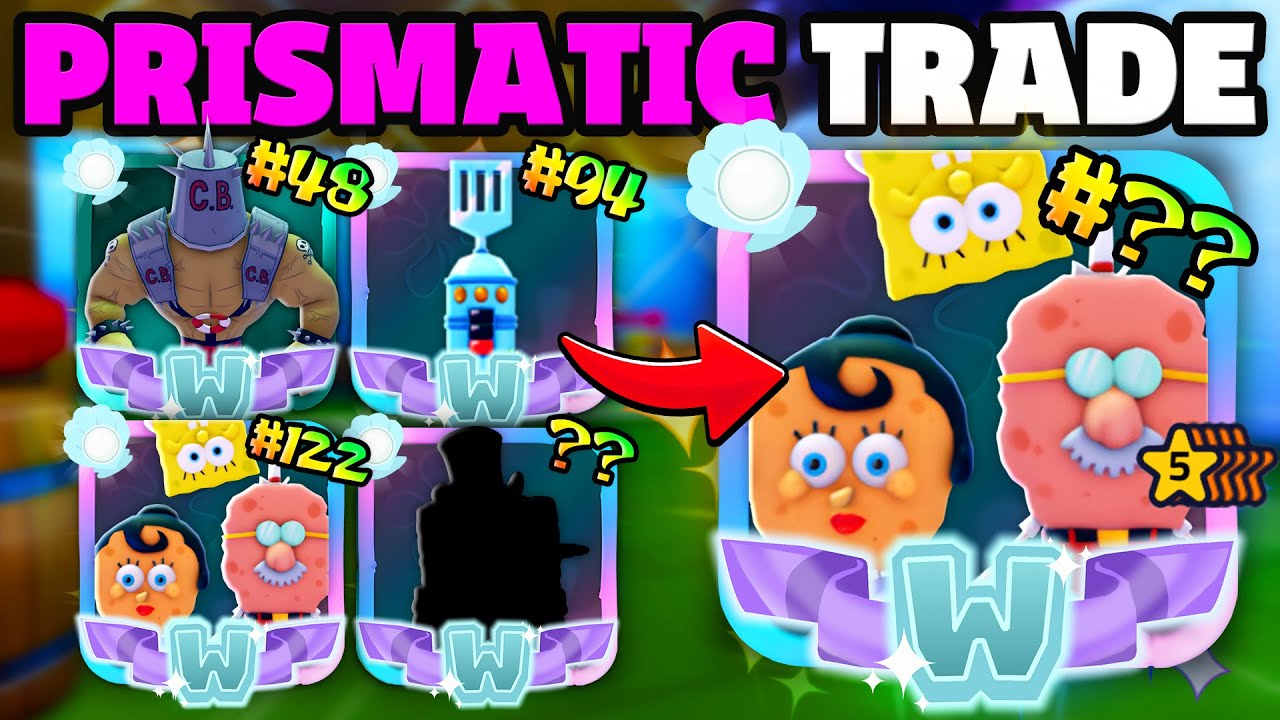 My BIGGEST PRISMATIC TRADE EVER In SpongeBob Tower Defense..